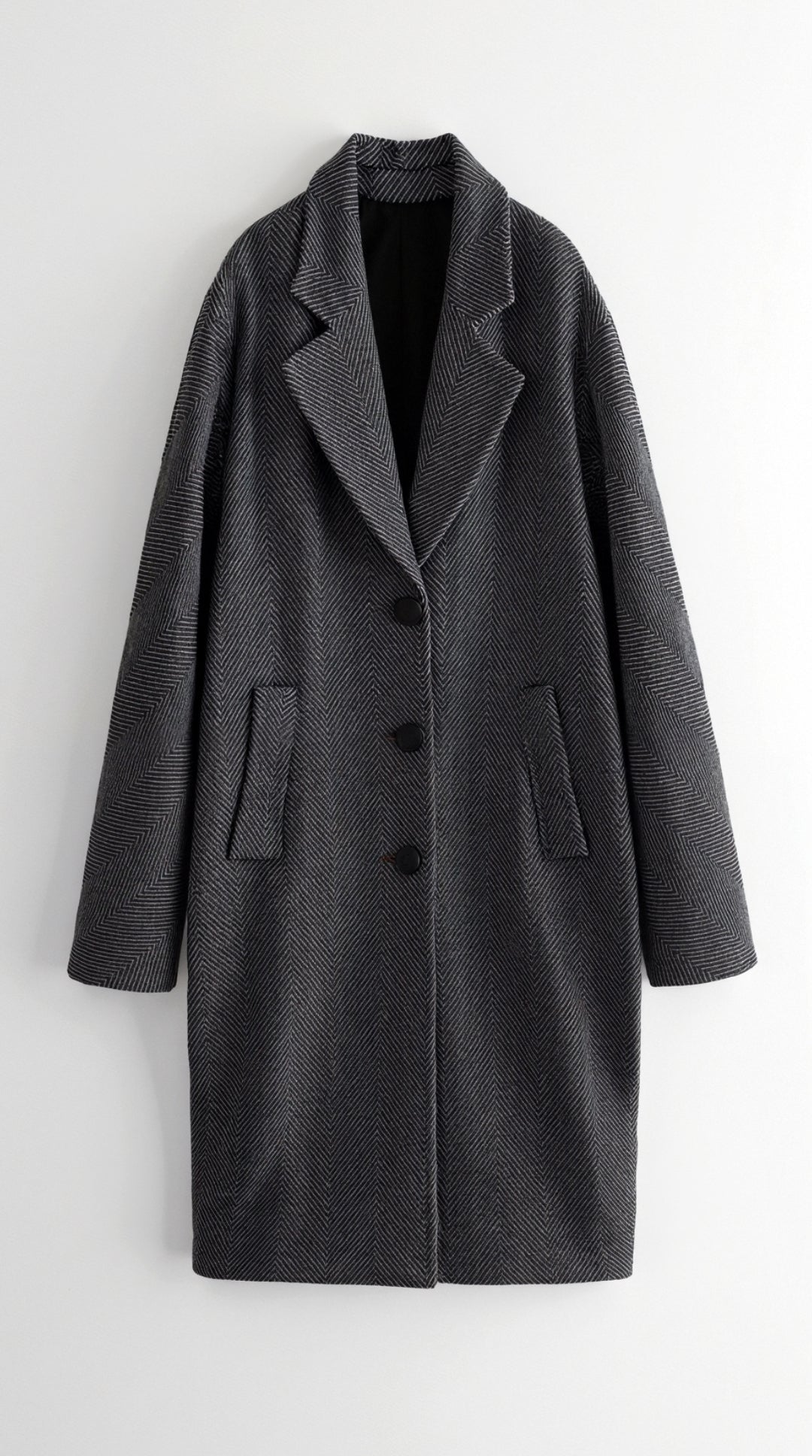 Amparo | trench largo de corte clásico en gris oscuro
