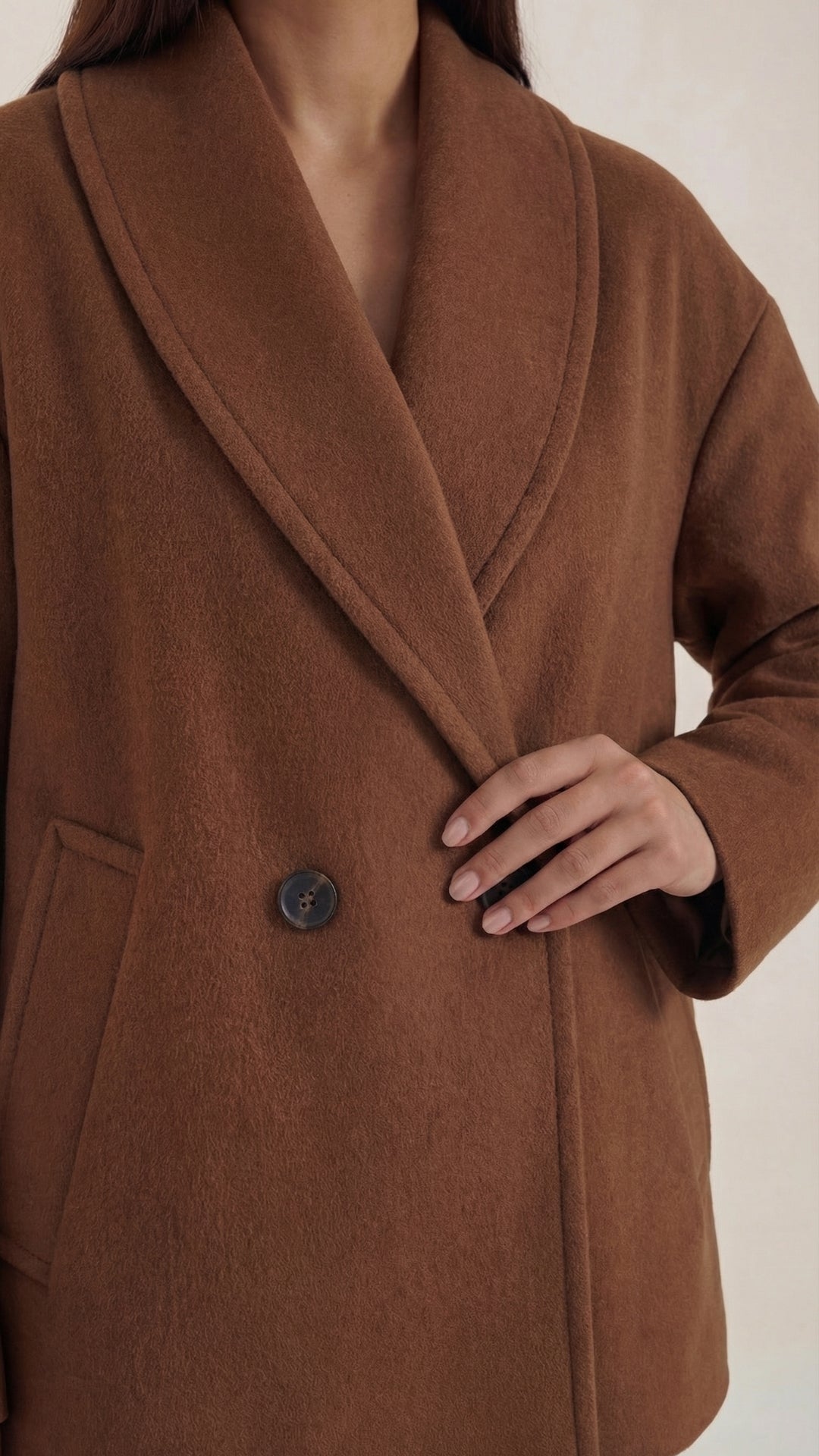 Isabel | abrigo oversized de corte casual
