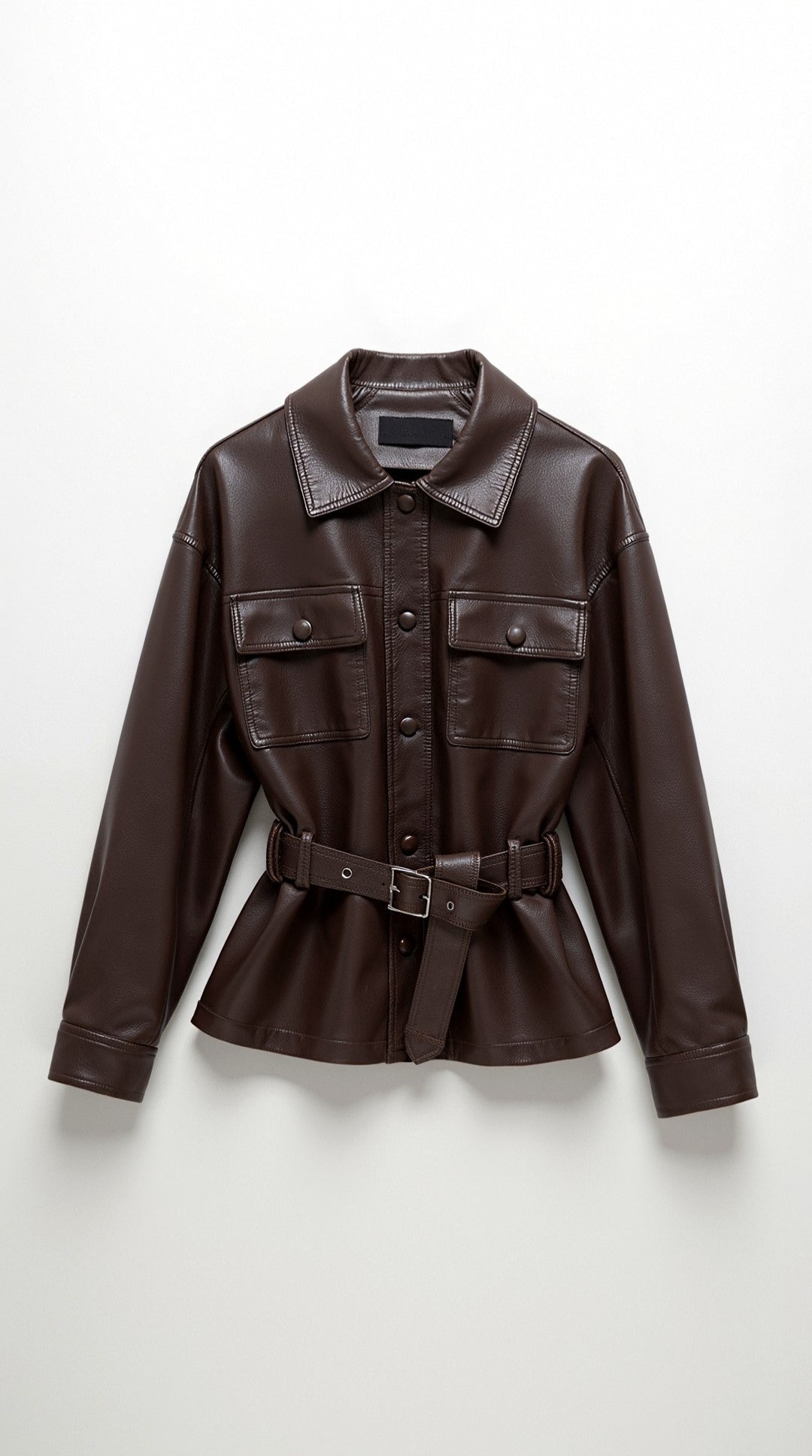 Montserrat | chaqueta con cinturón ajustable y grandes bolsillos