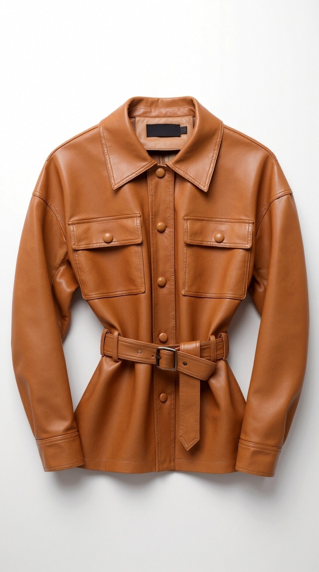 Montserrat | chaqueta con cinturón ajustable y grandes bolsillos