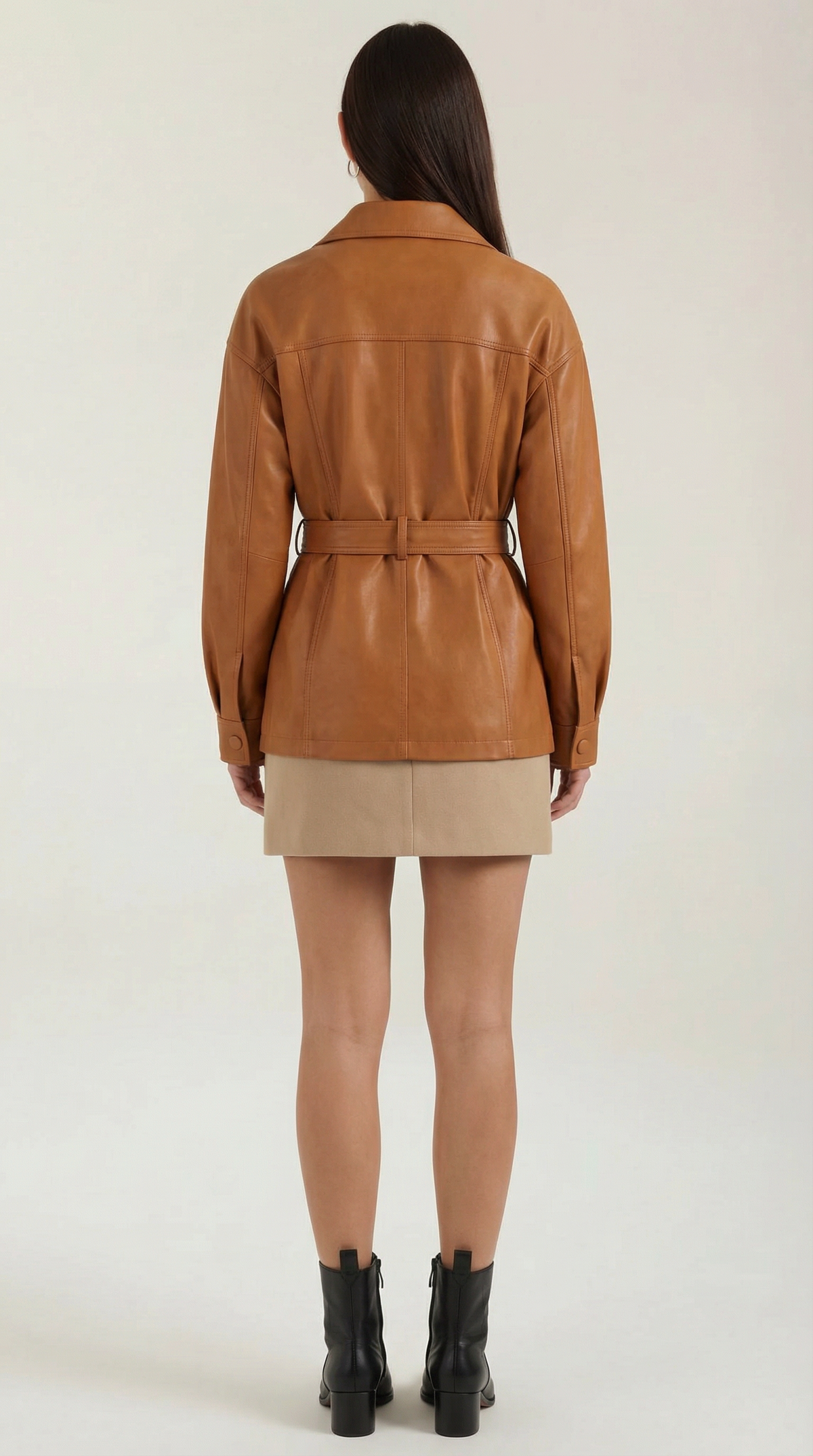 Montserrat | chaqueta con cinturón ajustable y grandes bolsillos
