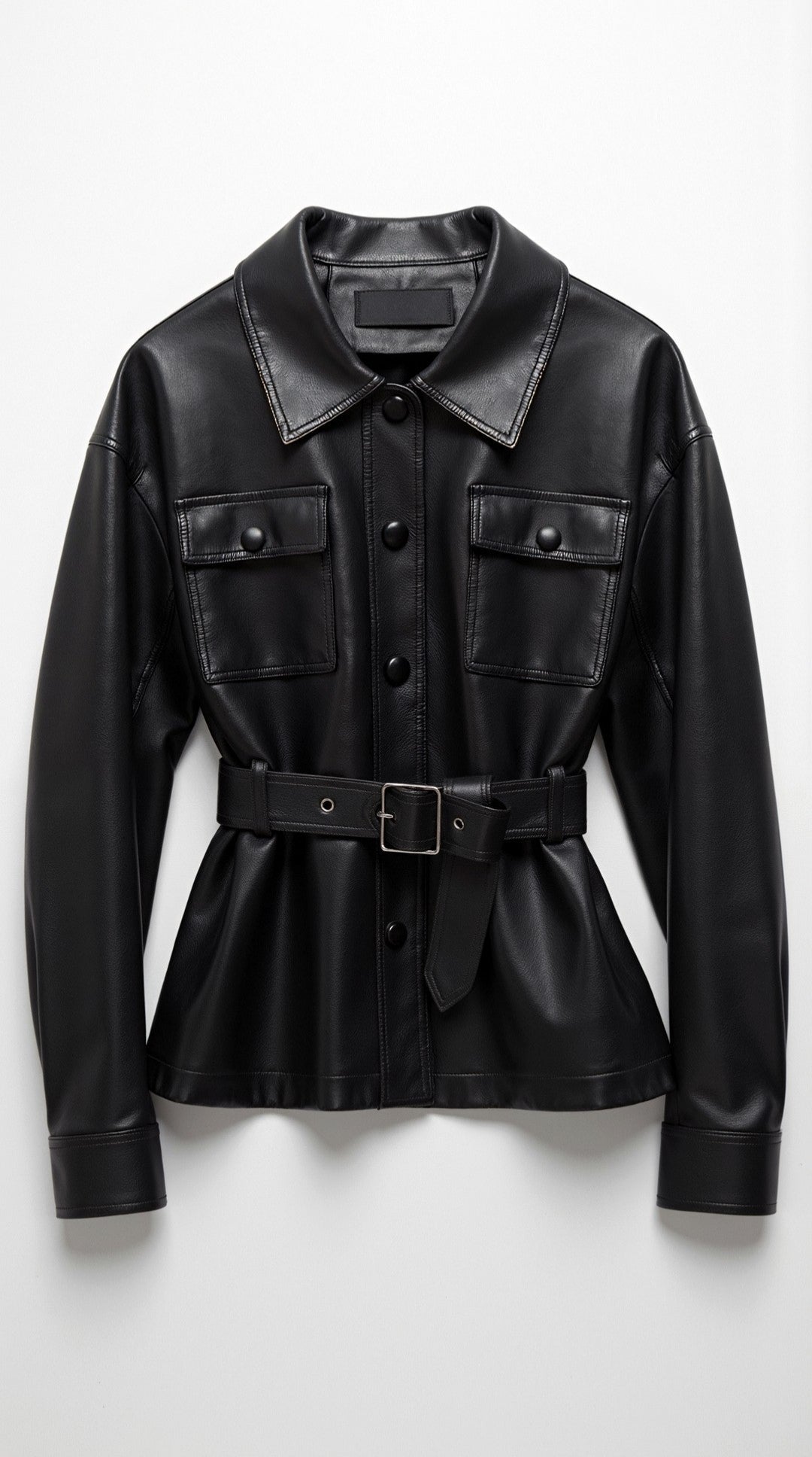 Montserrat | chaqueta con cinturón ajustable y grandes bolsillos