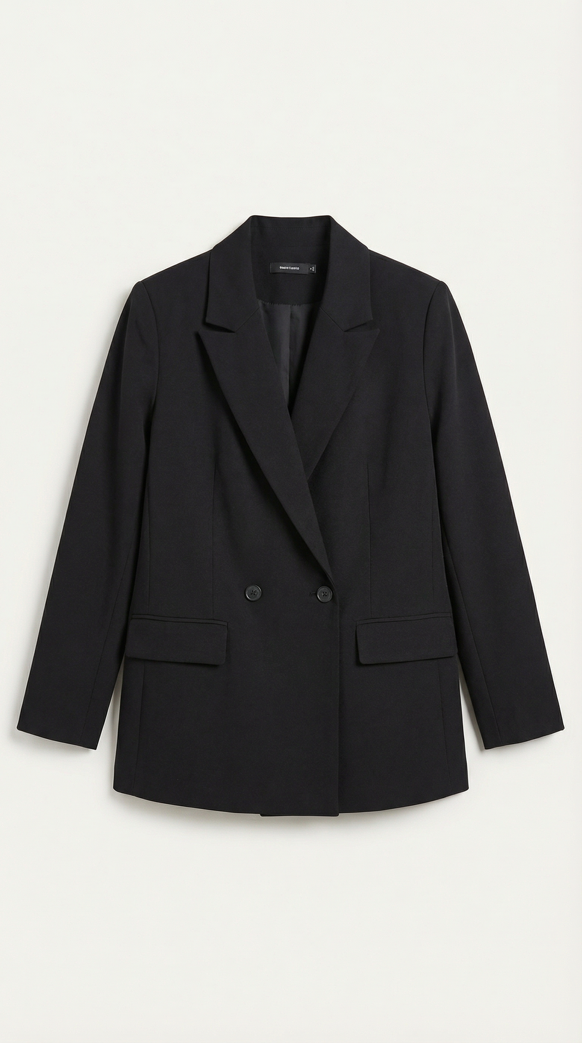 Susana | blazer largo con cintura marcada y hombreras discretas
