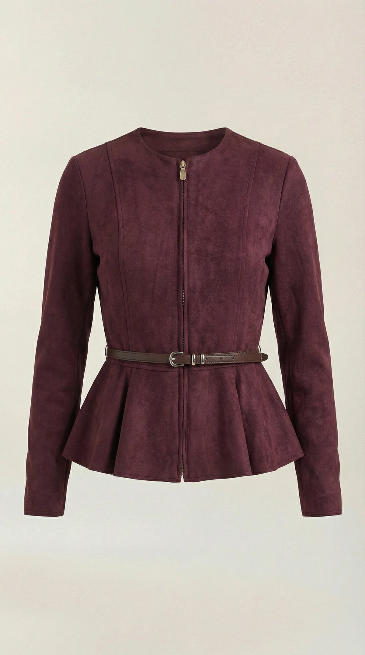 Montserrat | chaqueta con peplum y cinturón