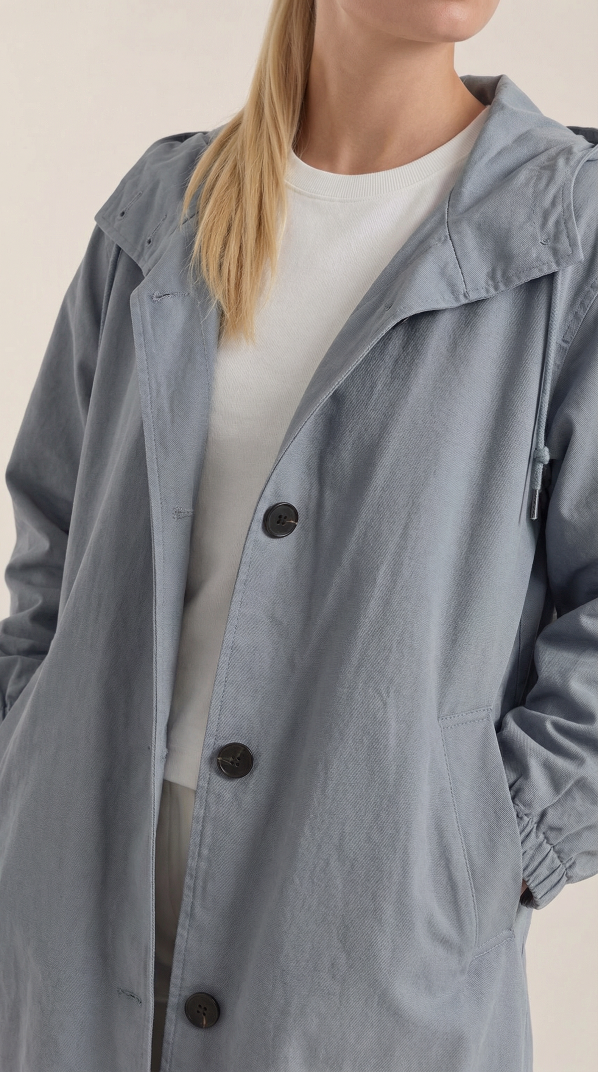 Isabel | chaqueta con capucha y bolsillos
