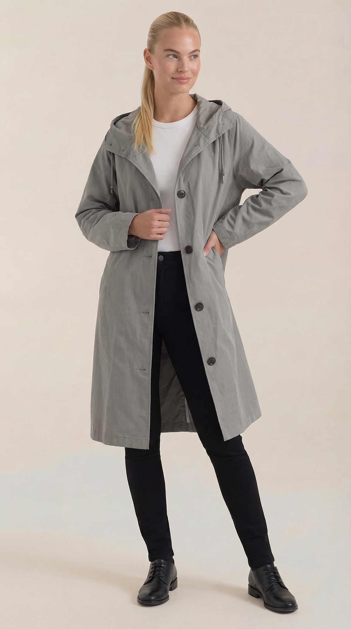Isabel | chaqueta con capucha y bolsillos