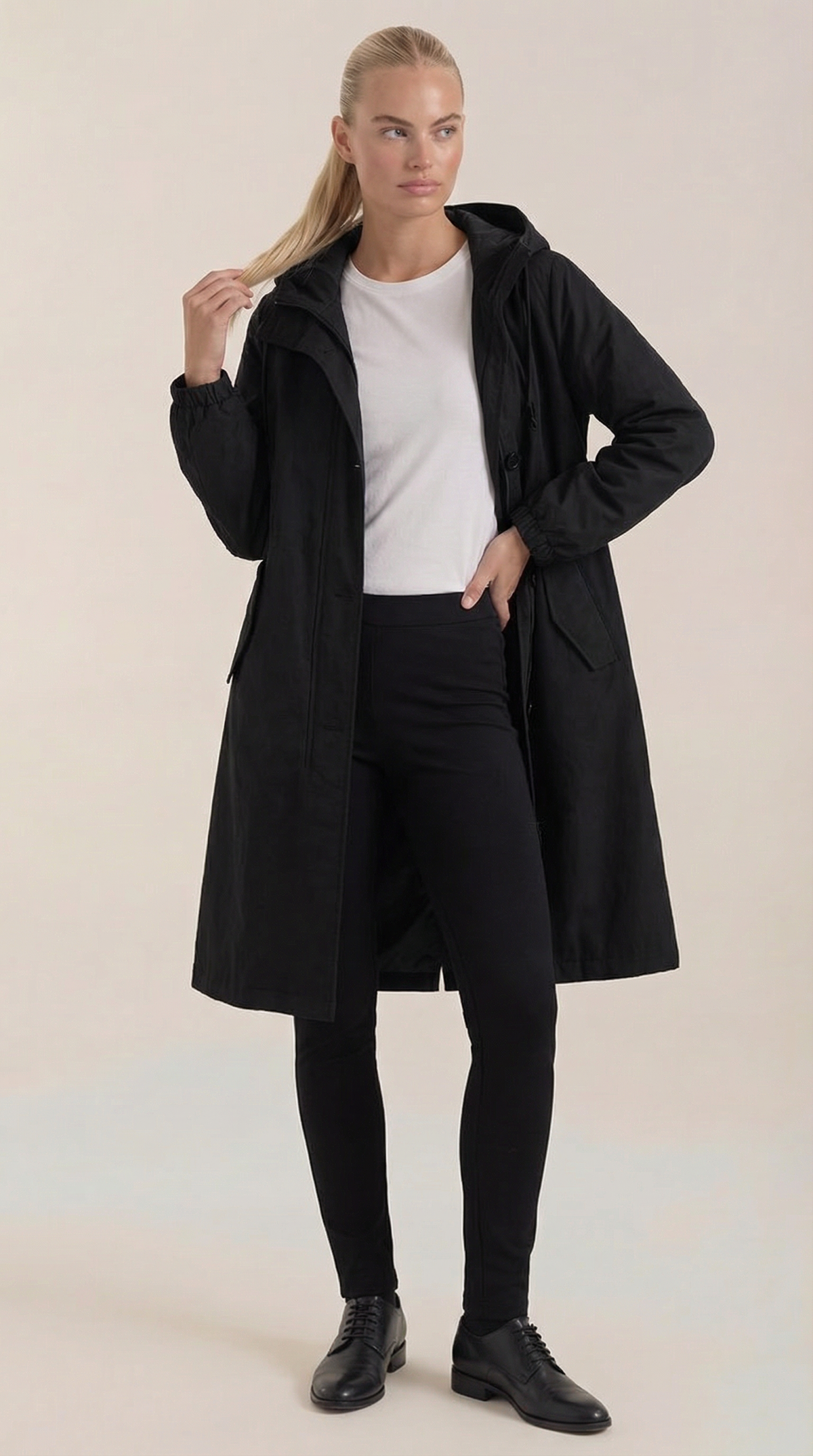 Isabel | chaqueta con capucha y bolsillos