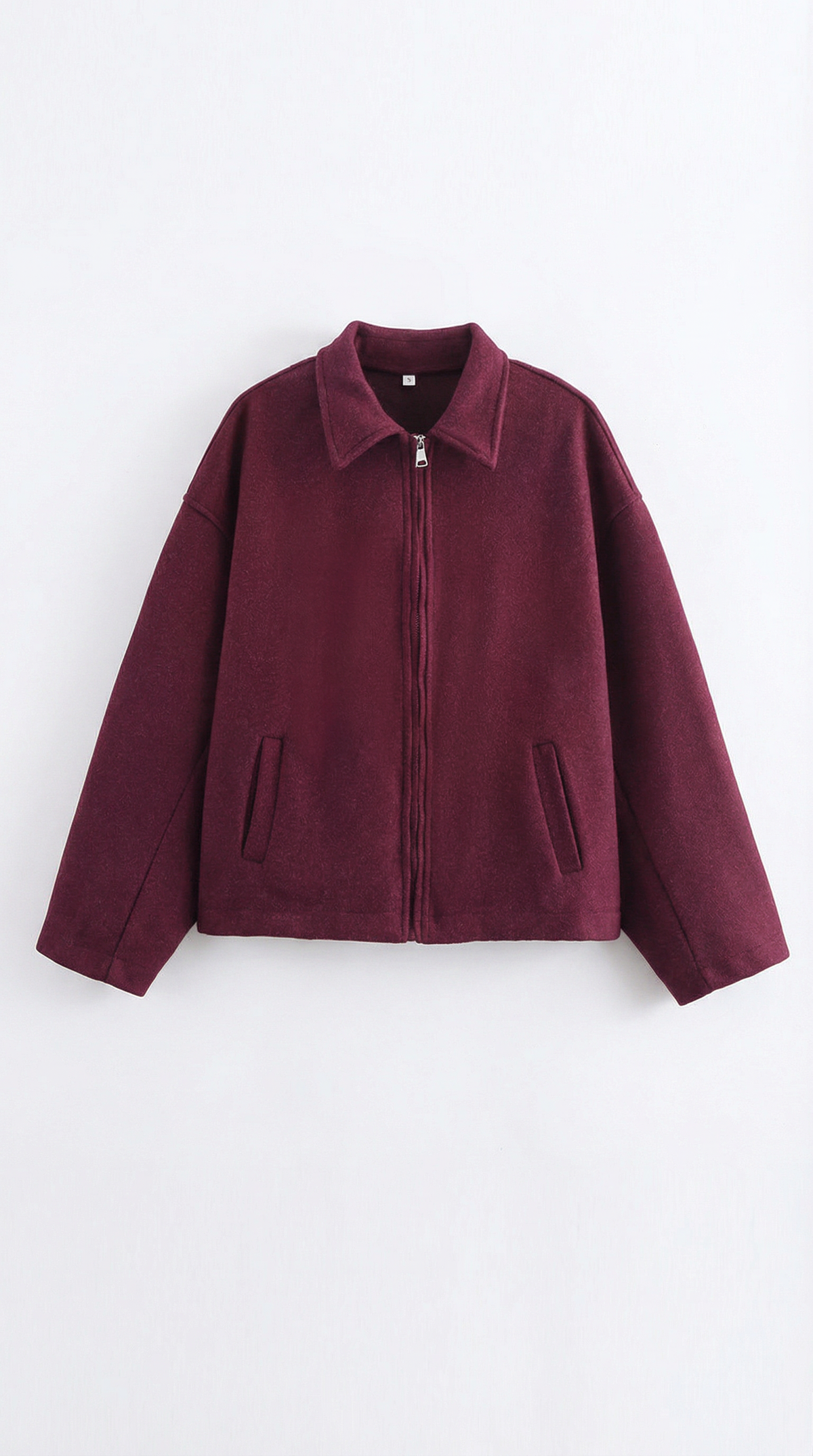 Eva | chaqueta con cremallera frontal continua y cuello clásico