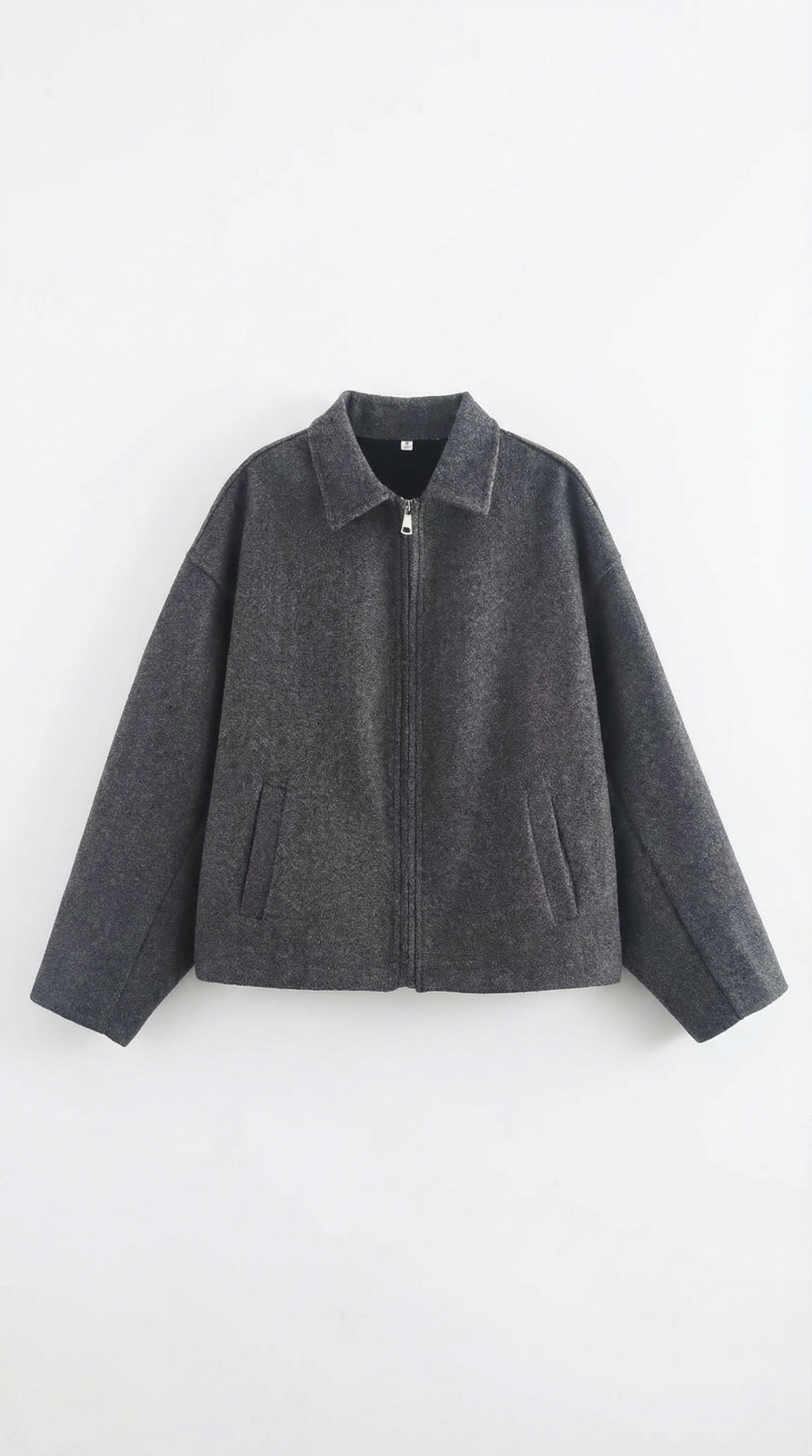 Eva | chaqueta con cremallera frontal continua y cuello clásico